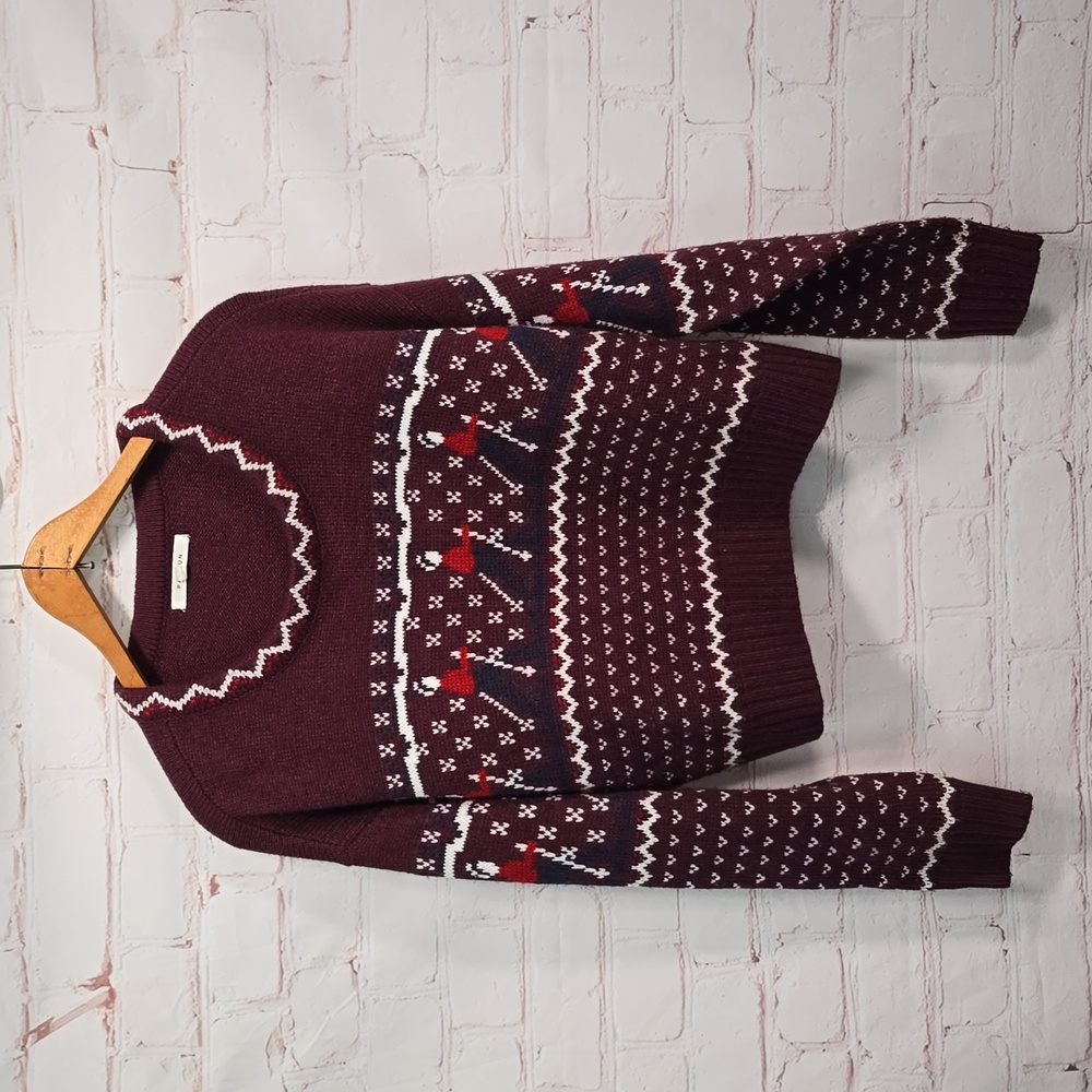 PacSun Skiing Crop Top Oversized Sweater Womens Size XS